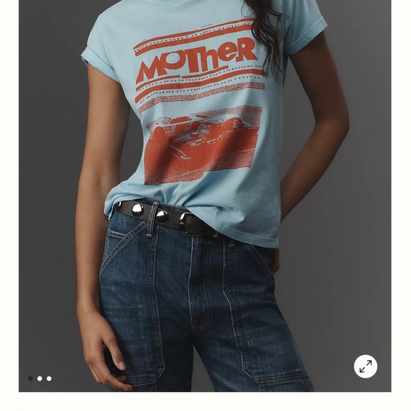 MOTHER Tops - MOTHER Soft Blue Crewneck Tee